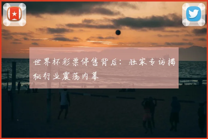 世界杯彩票停售背后：独家专访揭秘行业震荡内幕